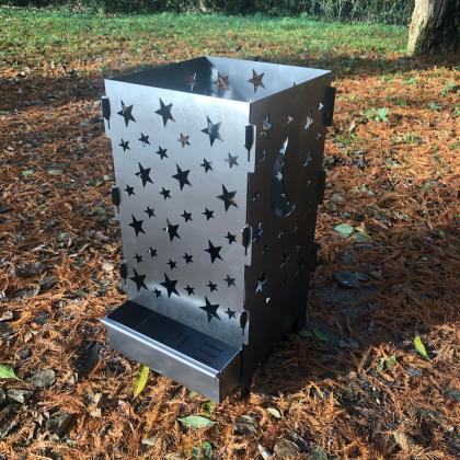 Feuersäule Feuertonne Sterne